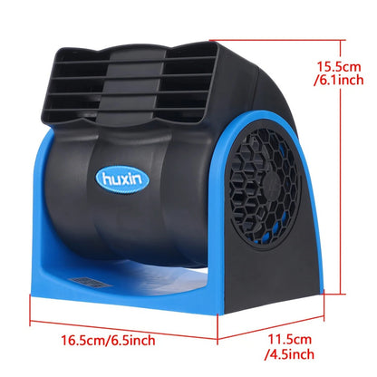 12V Universal Car Bladeless Air Conditioning Fan Car Silent Electric Fan Adjustable Speed Turbo Cooling Cooler Fan