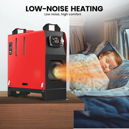 KROAK 5-8KW K-S 12V 24V Diesel Air Heater Thermostat With dapter For Van Trucks RV