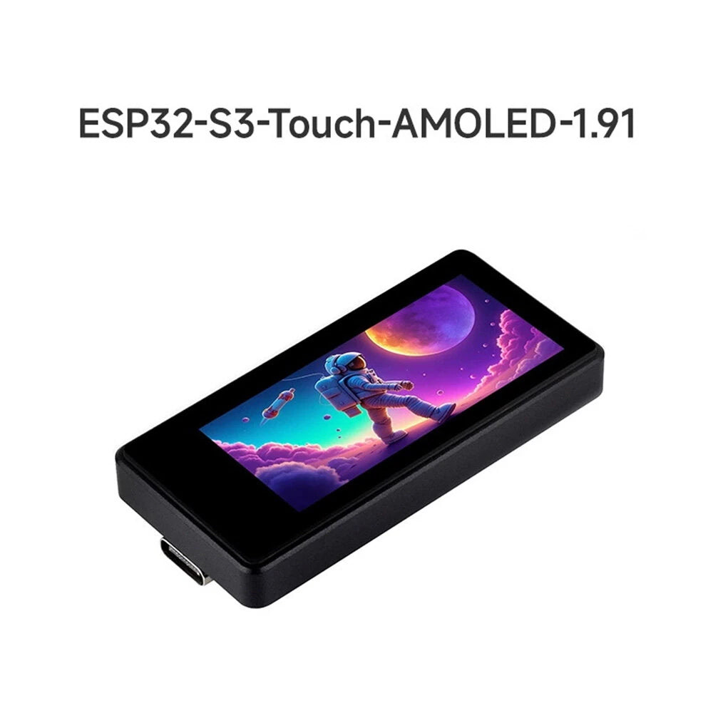ESP32-S3 1.91inch AMOLED Display Development Board 240536 32-bit LX7 Dual-core Processor Accelerometer Gyroscope Sensor