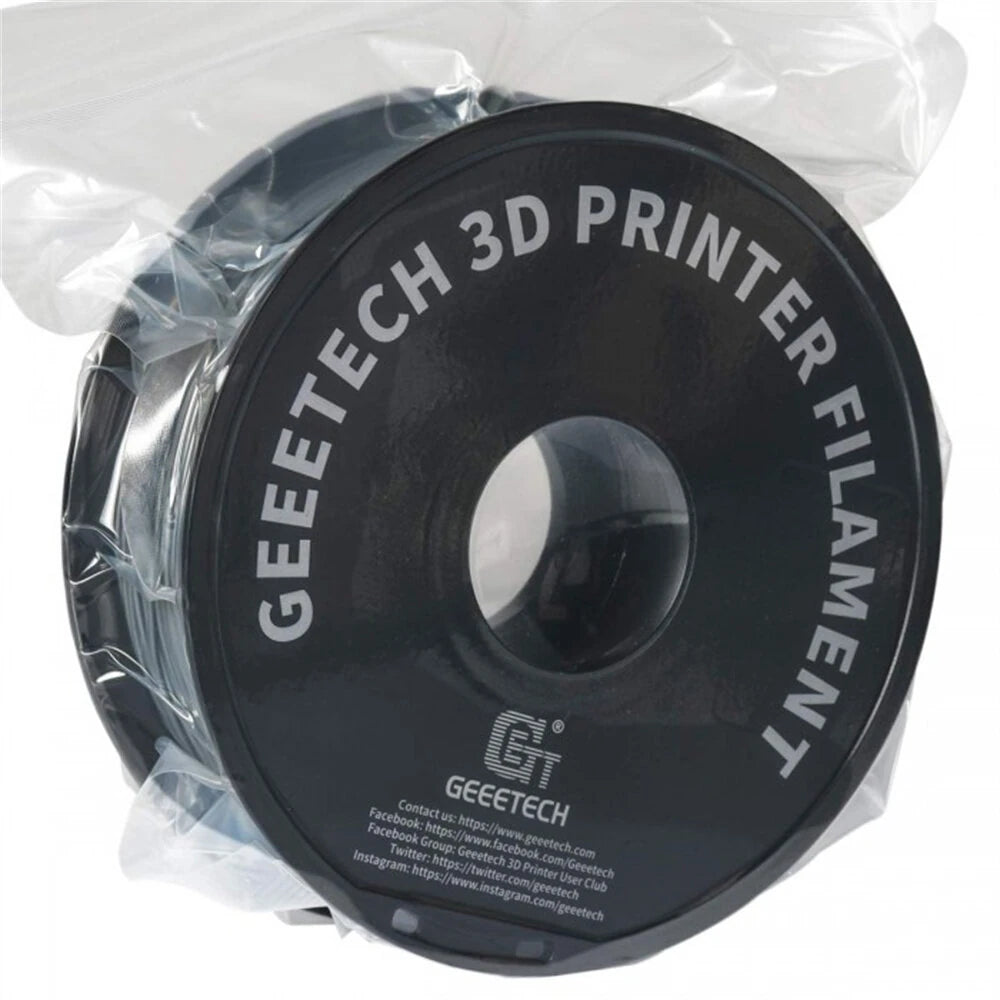 [EU Direct]Geeetech PLA 3D Printer Filament 1.75mm Grey Silver 1kg Spool Accurate Printing Material High Quality FDM Printer Filament