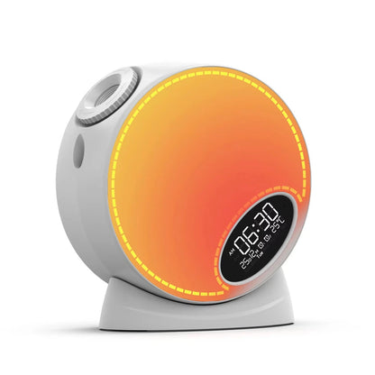 Elfeland Multifunctional Starry Sky Projector Lamp with 13 Star Films Bluetooth Speaker Night Light White Noise Sleep Aid Sounds Time Display Alarm Remote Control