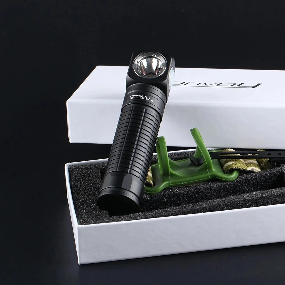 Convoy H1 2 in 1 Multifunctional EDC LED Flashlight Headlamp XML2 1000lm 18650 Flashlight Camping Fishing Hunting Cycling Head Light