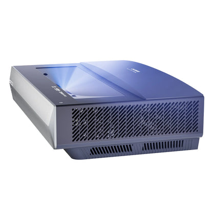 [Include 100" Screen] CASIRIS A6 4K Triple UST Projector with 100" Black Grid Screen Ultra Short Throw 2200 ANSI Lumens Android TV 3+32GB 5G-WIFI DLP 0.47" DMD Bluetooth HDR 10 Dolby Atmos 107% BT Color 3D Home Cinema