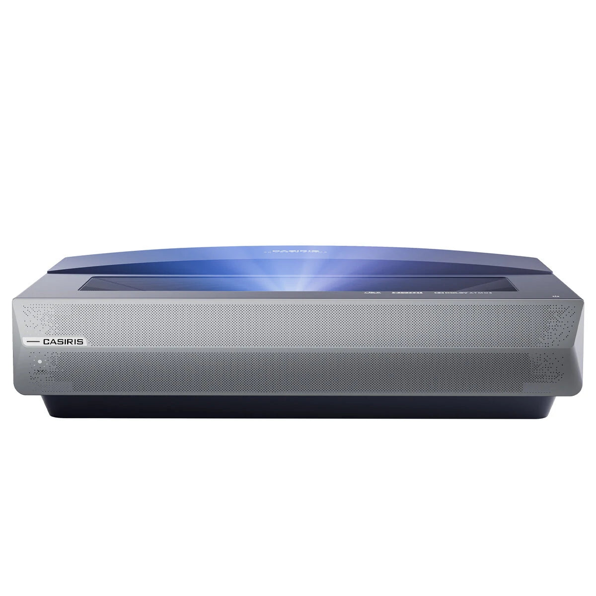 [Include 100" Screen] CASIRIS A6 4K Triple UST Projector with 100" Black Grid Screen Ultra Short Throw 2200 ANSI Lumens Android TV 3+32GB 5G-WIFI DLP 0.47" DMD Bluetooth HDR 10 Dolby Atmos 107% BT Color 3D Home Cinema