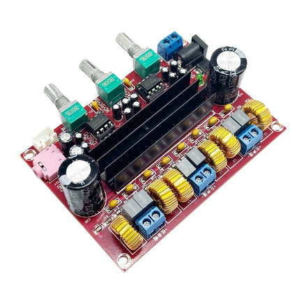 XH-M139 Digital Amplifier Board TPA3116D2 2.1 Channel Amplifier Module DC 12-24V 3 Sound Channels Energy Saving Pure HiFi Music