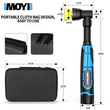 Portable Handheld Electric Polishing Machine Car Polishing Waxing Glaze Sealing Machine 5 Adjustable Speed Levels Car Polishing Maintenance