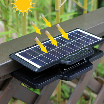 Outdoor Solar Pathway Waterproof Clip-on Outdoor Camping Light Motion Sensor Lamp Fence Deck Tent Garage Solar Garden Light