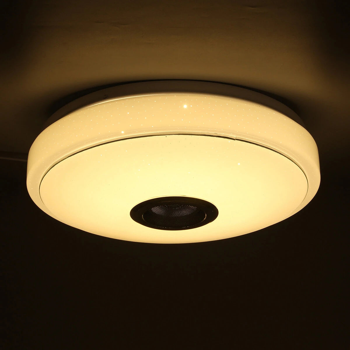 33CM 100W bluetooth WIFI LED Ceiling Light RGB Music Speaker Dimmable Lamp APP Remote Control 110-245V