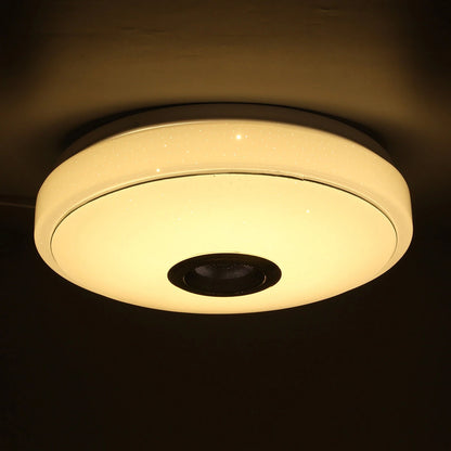 33CM 100W bluetooth WIFI LED Ceiling Light RGB Music Speaker Dimmable Lamp APP Remote Control 110-245V
