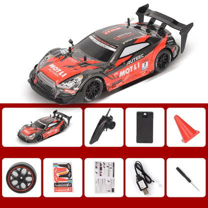 1/14 2.4G 4WD Drift RC Car High Speed LED Light On-Road Racing Remote Control Vehicles Models Multi Player Competiton Toys