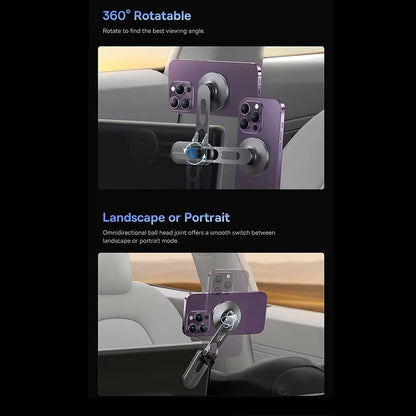 Baseus Magnetic Car Phone Holder modely / 3y Car Central Control Screen Foldable 360 Degree Rotation Metal Car Mount For iPhone 12 13 14 Pro Max