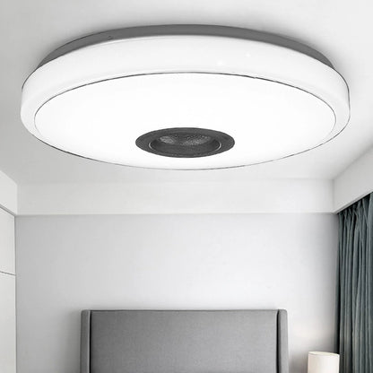 33CM 100W bluetooth WIFI LED Ceiling Light RGB Music Speaker Dimmable Lamp APP Remote Control 110-245V