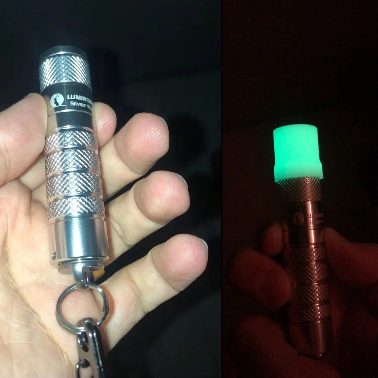 Lumintop Silver Fox 2.0 760LM EDC LED Keychain Flashlight with 14500 USB-C Charging Battery, Powerful Magnetic Tail Mini Torch Outdoor Camping Pocket Light