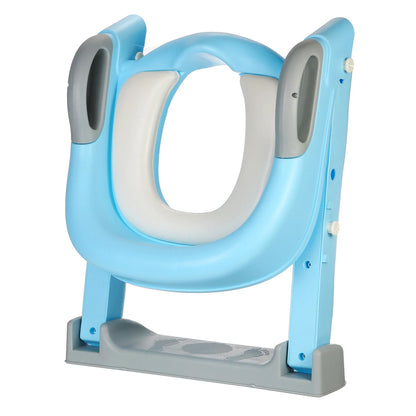 Kids Foldable Auxiliary Toilet Ladder Infant Baby Step Ladder Folding Toilet Child Toilet Ring Supplies