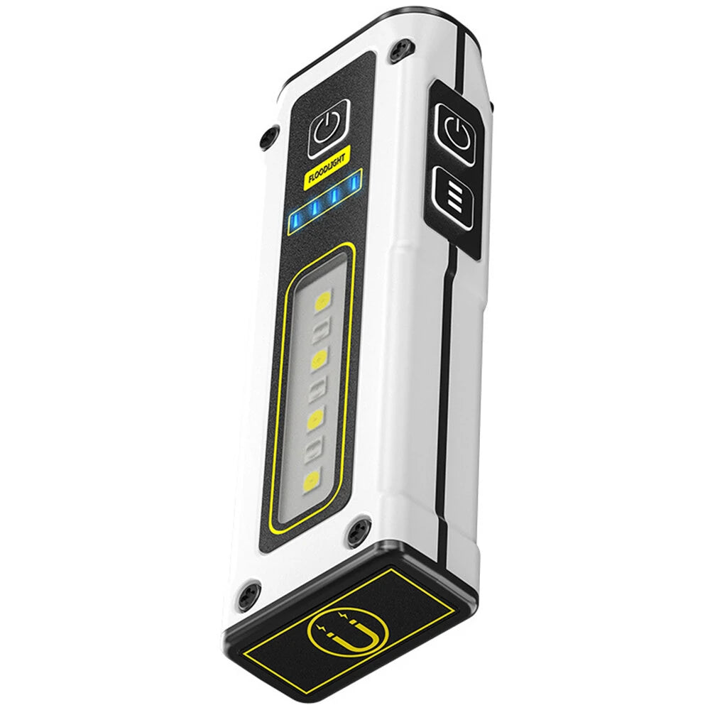 XPG COB LED Flashlight 2000mAh 7Gear Double Light Source Flashlight Mini Torch Magnet Emergency Power Bank Portable Outdoor Camping Light