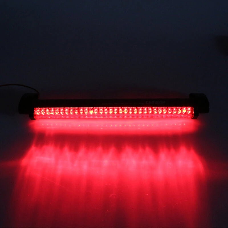 12V 27cm 32LED Red Car LED Third Brake Lights Bar Rear Parking Signal Lamp Truck High Mount Stop Warning Light Universal