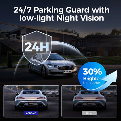 AZDOME M660 4CH 4 Lens 2.4 Inch IPS Screen Driving Recorder WIFI GPS Driving Track Dash Cam Smart Voice Control Night Vision