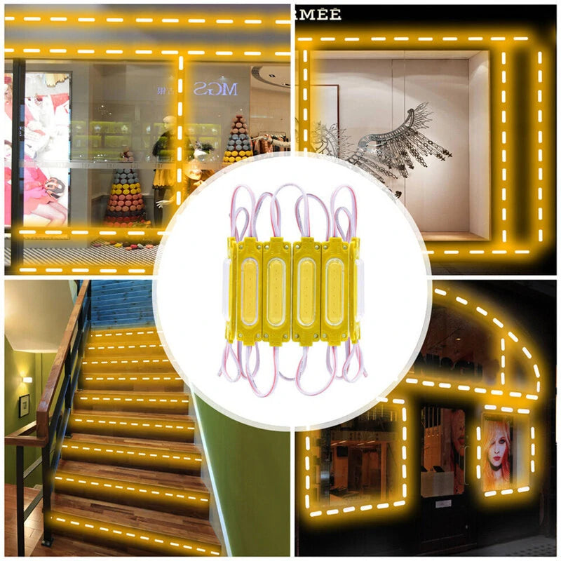 20LED Super Bright COB LED Module 24V 1.8W Injection LED Module Waterproof Advertising Design LED Lamp for Sign Shop Banner Light