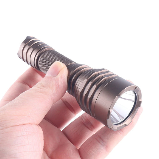 Sand Convoy T8 tan 300-1200LM EDC LED Flashlight AA 14500 Battery Mini Torch with KW CSLNM1.TG LED Lanterna Flash Light Camping Fishing Lantern Portable Lighting