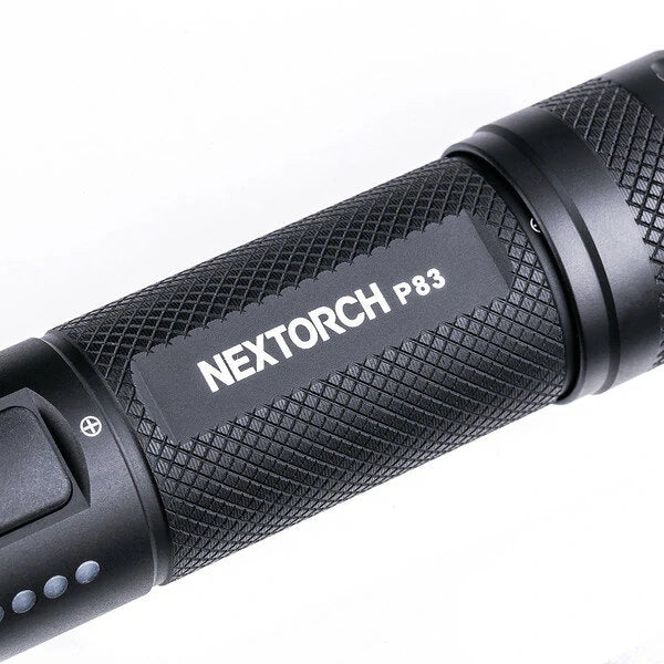 NEXTORCH P83 1300LM Strong Light Rechargeable LED Flashlight Red And Blue Glitter Outdoor Tactics Super Bright Portable Security Patrol Torch