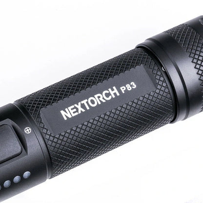 NEXTORCH P83 1300LM Strong Light Rechargeable LED Flashlight Red And Blue Glitter Outdoor Tactics Super Bright Portable Security Patrol Torch