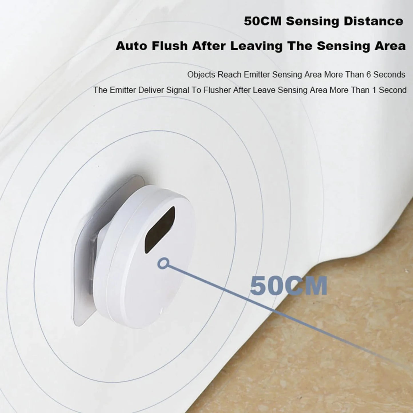 Intelligent Smart Sensor Toilet Flusher Automatic Sensor Touchless Toilet Flush for Public Use Home Bathroom