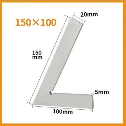 ETOPOO Machinist Carpenter Engineer 60 Degree Angle Ruler Measuring Ruler Corner Ruler With Seat Woodworking Tool