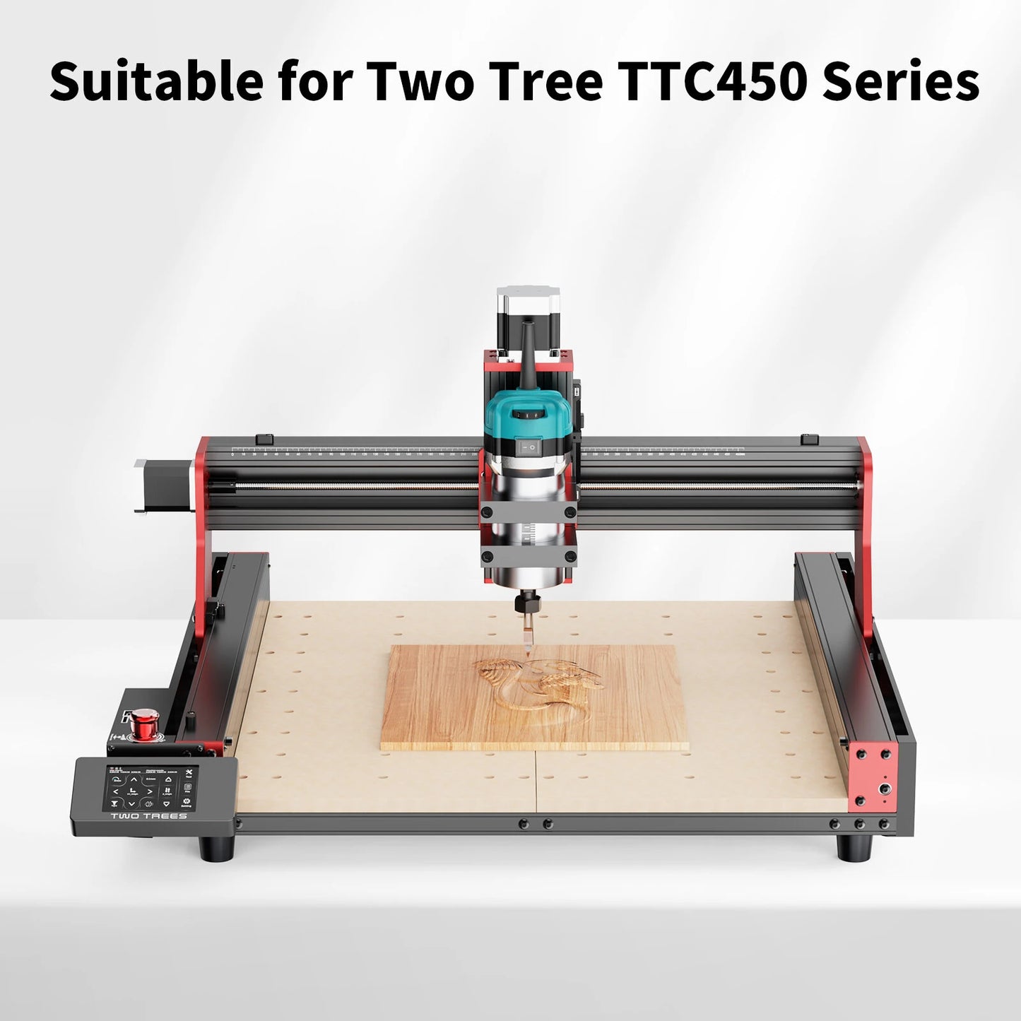 [EU Direct]TWO TREES TTC450 Ultra CNC Router Engraving Machine+30000RPM 800W High Power Motor Woodworking Router Trimmer+40PCS End Mill Set