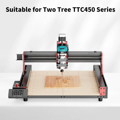 [EU Direct]TWO TREES TTC450 Ultra CNC Router Engraving Machine+30000RPM 800W High Power Motor Woodworking Router Trimmer+40PCS End Mill Set
