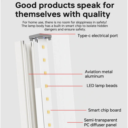 USB Charging 40cm LED Night Light 3 Color Adjustable 80LED 9 Levels Brightness Adjustment for Live Streaming Vlogging Makeup Photography