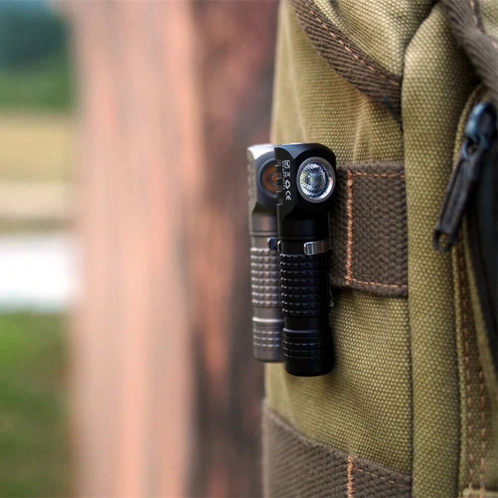 Manker E02 III 560 Lumen EDC Pocket Flashlight LED Torch Light 10440/AAA Battery Power Flashlight Mood Light with Magnetic Tail