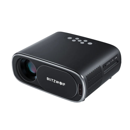 BlitzWolfBW-V4 1080P Projector 5G-WIFI Mirroring Wireless Auto Focus Auto Keystone Correction Lens Protection Automatic Slide Smart Cinema Home Theater Outdoor Movie EU Plug
