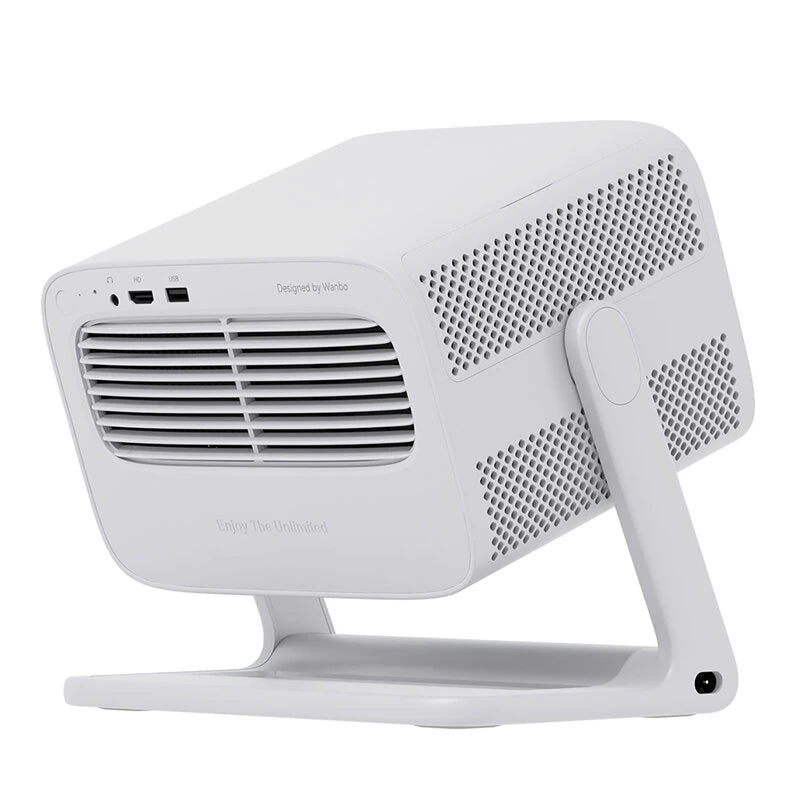 [Netfilx Certified]Wanbo Vali 1 Smart Gimbal Projector 200 Rotating 1080P FHD 900 ANSI Lumens Android TV 11 Auto Focus Keystone Correction Home Cinema Entertainment Streaming Player