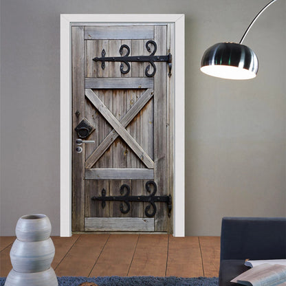 Vintage 3D Art Door Wall Fridge Sticker Decal Self Adhesive Scenery Mural Home Office Decor