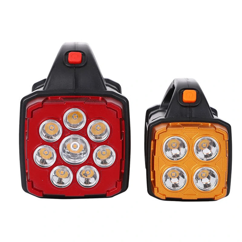 Portable Solar LED Flashlight With COB Work Lights USB Rechargeable Handheld Camping Light 4 Lighting Modes Outdoor Powerful Solar Torch Light