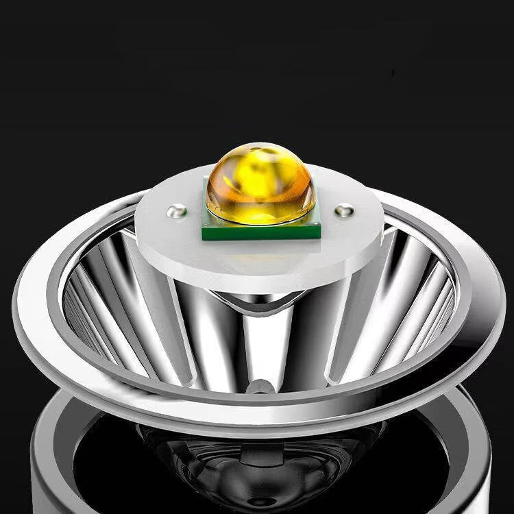 800LM LED+COB Handheld Flashlight Type-C USB Rechargeable Triple Light Source LED Searchlight Waterproof Floodlight Strong Spotlight