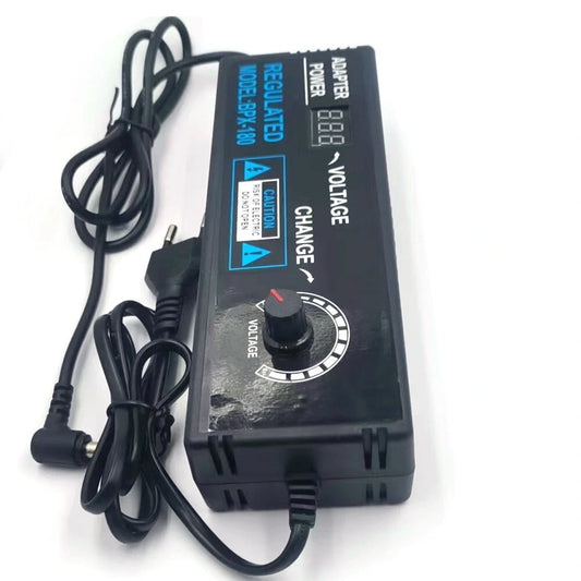 Adjustable Voltage Adapter 3-24V5A 120W Clear Display Screen High Efficiency 100-240V AC Input Premium 22-Wire Cable Ideal Power Solution for Various Devices Selectable Plug Type