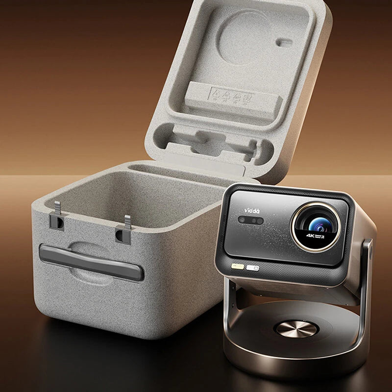 [EU Direct English Version]Vidda C3 Ultra 4K Laser Projector 3200 CVIA Lumens MCL39 Tri Color Laser 110% BT.2020 Auto Focus Obstacle Avoidance JBL Sound Dolby Vision HDR10 Gaming Certified Smart Projector with TV Stick