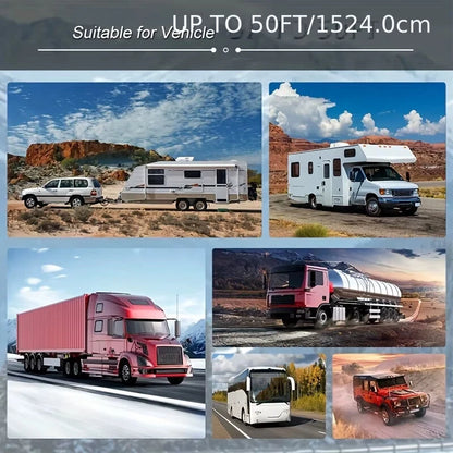 9600mAh Solar Lithium Battery WiFi Wireless Backup Camera System Real Time Monitoring Wireless Backup Camera Bus Van Truck RV