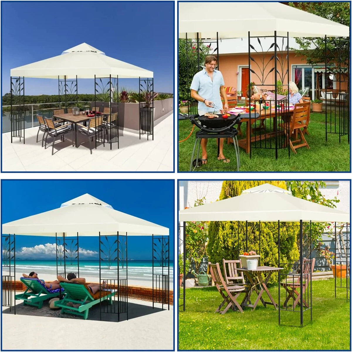 Canopy UV-Resistant Sunshade Cover For Suntime Polenza Patio Gazebo Sunshade Net