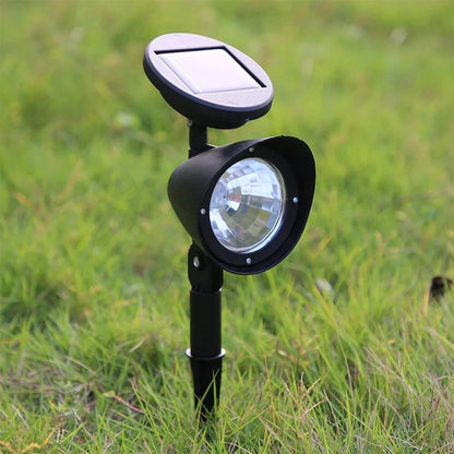 2pcs 4LED Spotlight Lawn Solar Spotlight 600mAh Lithium Battery Outdoor Solar Power Lamp with Automatic On Off Sensor Waterproof Garden Lamp