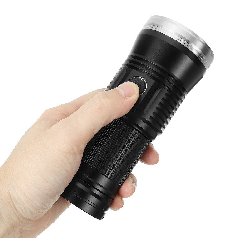 HAIKELITE HK07 XPH50.2 23000LM 6500K 7 LED Flashlight Super Bright 6 Modes Type-C Charging Searchlight Power Bank