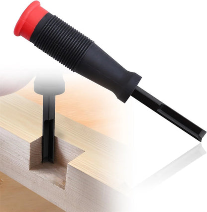 90 Right Angle Corner Chisel Mortise Chisel High Carbon Steel Blade Plastic Handle 2.76 Inch Depth for Door Installation Wood Carving Framing Woodworking Tools