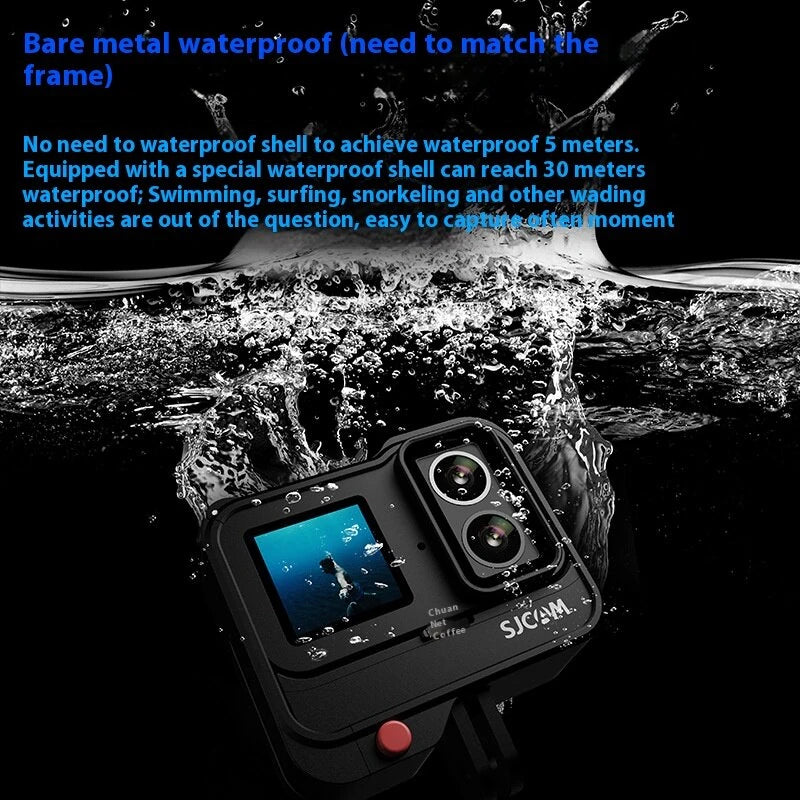 SJCAM SJ20 Extended Battery Life Version 4K HD Dual Lens Action Camera Night Vision Sports Camera Panoramic Anti-Shake Camera Outdoor Motorcycle Recorder