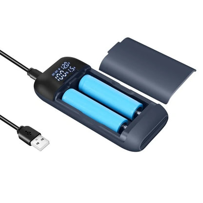 Lumintop PD2 2 in 1 18W USB-C Battery Charger Portable Phone Powerbank Dual Slots For 21700 Cells