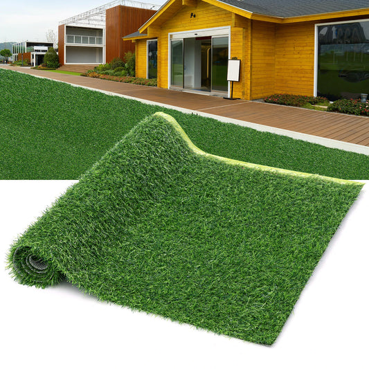 Artificial Grass Turf Spring Grass Realistic Artificial Grass Rug 20mm Height Natural Looking Grass Mat TPR Back for Garden Lawn Landscape Indoor Outdoor
