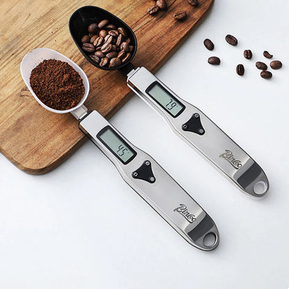 Bincoo Digital Spoon Scale High-precision 0.1g~500g Switchable Stainless Steel Measuring Spoon Baking Food Electronic Kitchen Scale