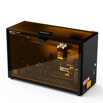 [EU Direct]TWO TREES TS5 4-in-1 Rotary Laser Engraver 10,000 mm/min Engraving Speed Eye Protaction Enclosed Design Laser Machine for Cups Rings Balls