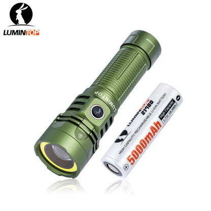 Lumintop W1 MAX 2in1 500 Meters Long Distance Spotlight Flashlight 800LM Bright LED Floodlight with 21700 Battery Magnetic Ttail USB Type-C Rechargeable LED Torhch COB Combo Light