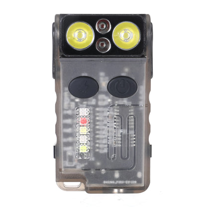 Astrolux E1 1000 Lumens EDC Keychain Flashlight with Sound Alarm RGB Light 1100mAh 180 Rotation Mini Tactical LED Floodlight Type-C USB Fast Chargring IP67 Powerful Work Lamp for Outdoor Protection, Walking, Running, Hiking and Camping